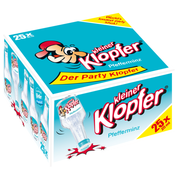 Kleiner Klopfer pfeffermintz shotjes kopen – Funshots.nl